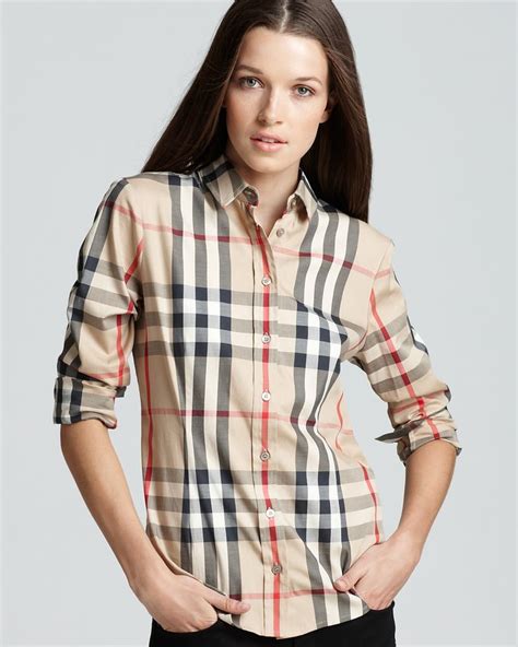 burberry shirt girls|burberry shirt women outfit.